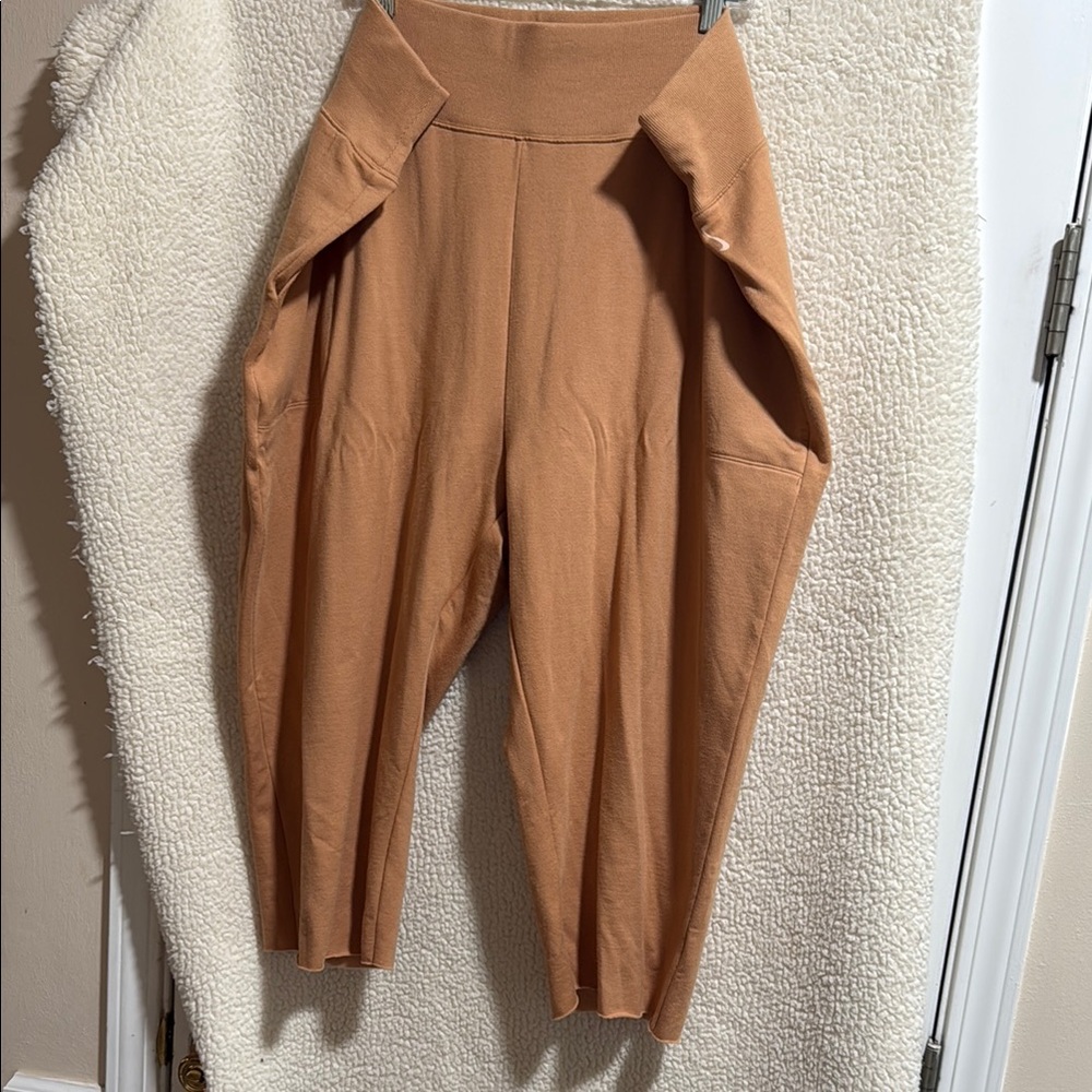 Women's Tan High-Waisted Pants
